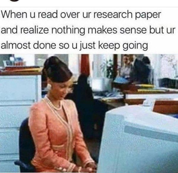 funny memes about writing essays